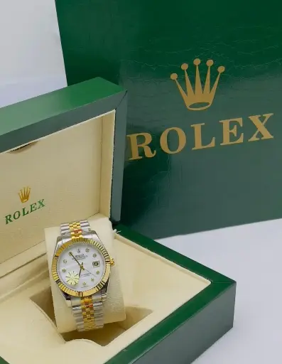 ساعة رولكس رجالي درجة أولى مع نغليف فاخر - ROLEX
